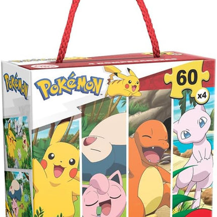 PUZZLE POKEMON 60 PZS 4 EN 1