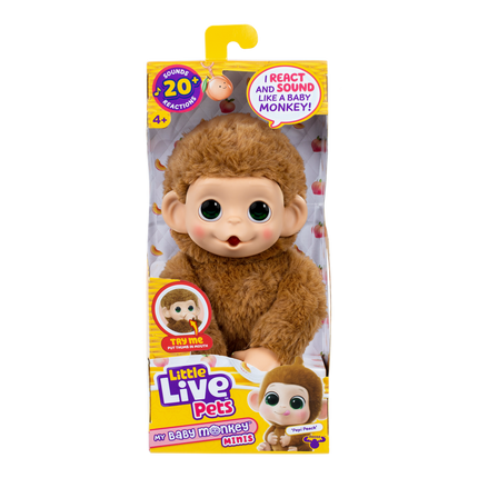 LITTLE LIVE PETS MY BABY S3 MINI MONKEY SINGLE PK