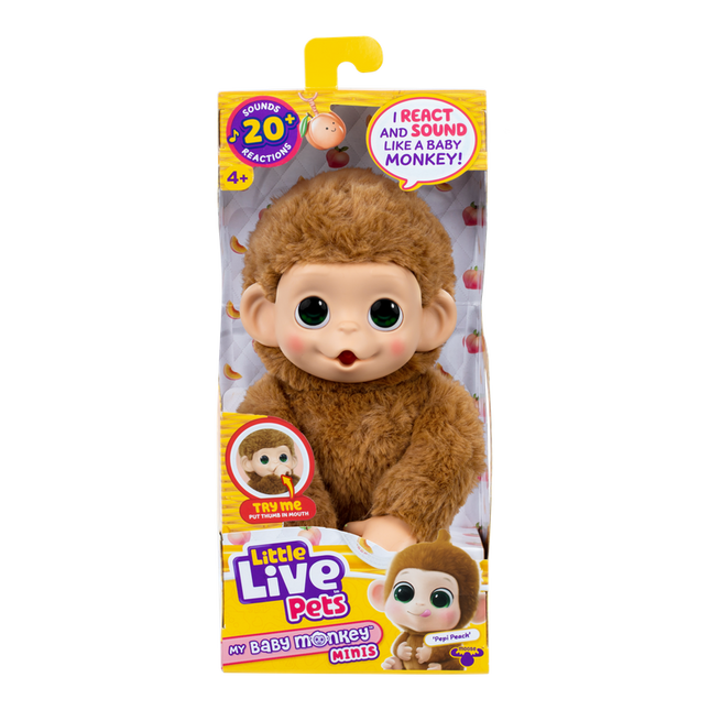 LITTLE LIVE PETS MY BABY S3 MINI MONKEY SINGLE PK