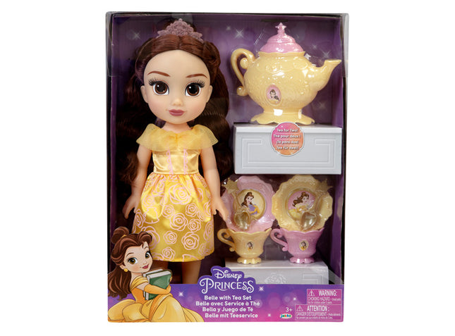 MUÑECA DISNEY PRINC. BELLA FULL FASHION C/JUEGO DE TÉ