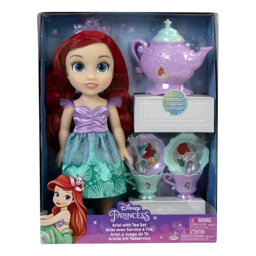 MUÑECA DISNEY PRINC. ARIEL FULL FASHION C/JUEGO DE TÉ