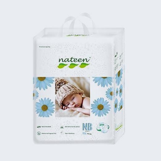 PAÑAL NATEEN BEBE-NIÑO LINEA PREMIUM NB menos de 5 kl 80 UNIDADES