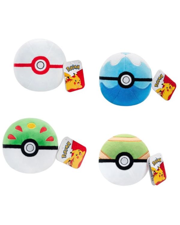 POKÉMON PELUCHE POKEBOLA 10 CM ASST