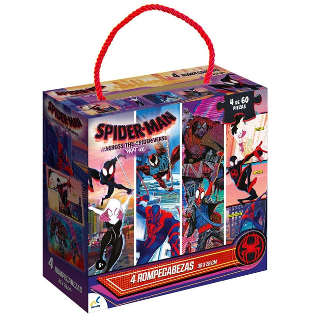 PUZZLE SPIDER-VERSE 4 x 60 PZAS.