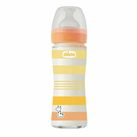 MAMADERA VIDRIO 240ML - T. SILICONA - F. RECIEN NACIDO