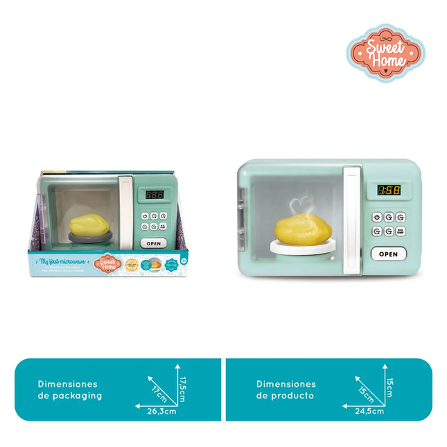 Mi Horno de Galletas Incluye 11 accesorios
Con luz
Función cambio de color