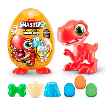 HUEVO CON DINOSAURIO PARA EXCAVAR SMASHERS JUNIOR DE ZURU