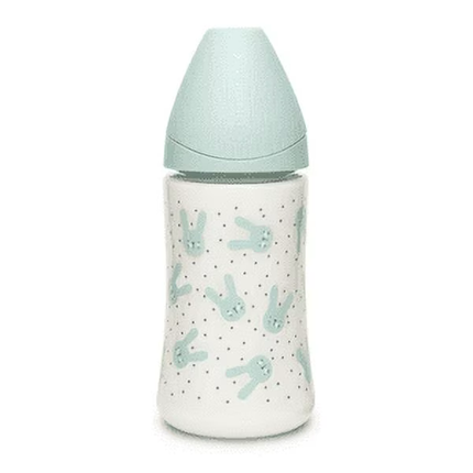 MAMADERA 270 ML TETINA REDONDA SILICONA HYGGE RABBIT VD