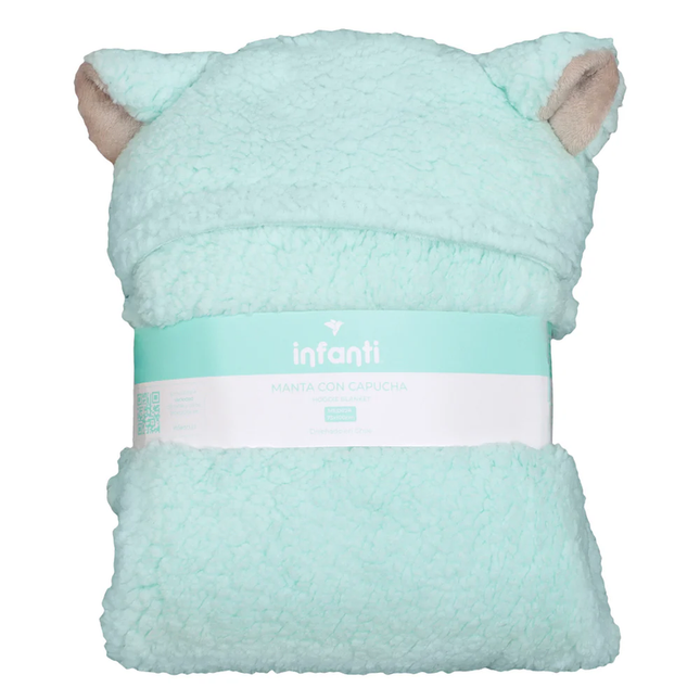 Frazada Poncho Sherpa Menta