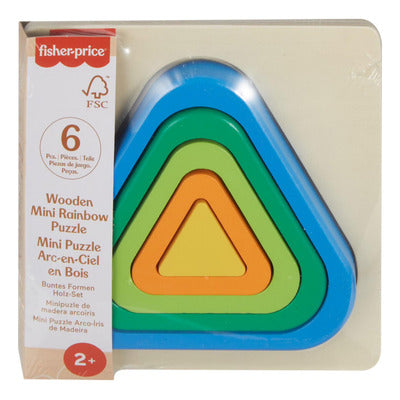 LAT FP WOOD MINI RAINBOW PUZZLE ASST