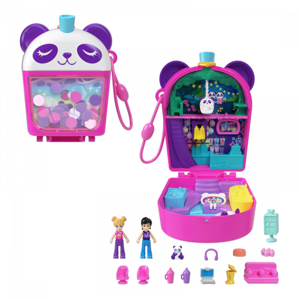 Polly Pocket Set Compacto Mundo Sorpresa Pandita D’a de TŽ