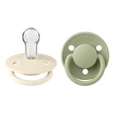 PACK 2 CHUPETES BIBS SILICONA 0-6 MESES IVORY/SAGE