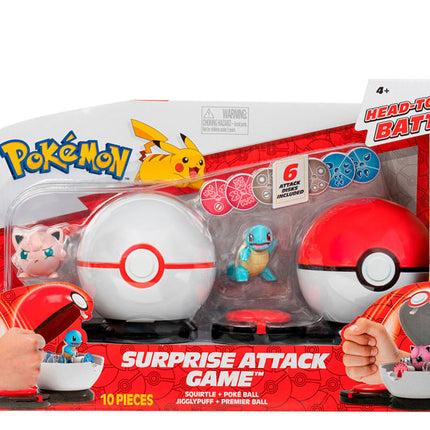 JUEGO POKEMON ATAQUE SORPRESA DOBLE - JIGGLYPUFF VS SQUIRTLE
