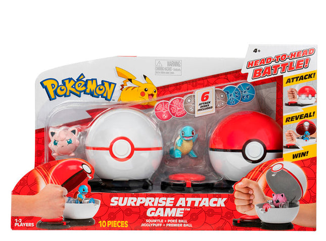 JUEGO POKEMON ATAQUE SORPRESA DOBLE - JIGGLYPUFF VS SQUIRTLE