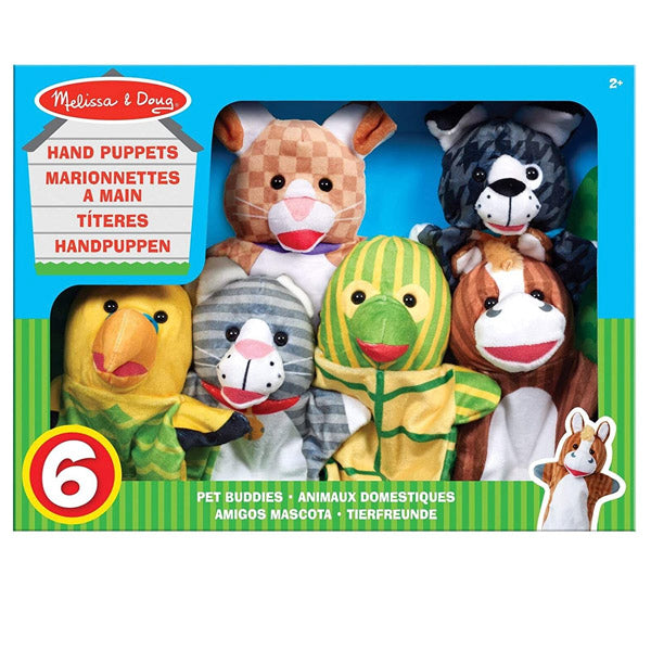 Títeres mascotas - 6 unidades