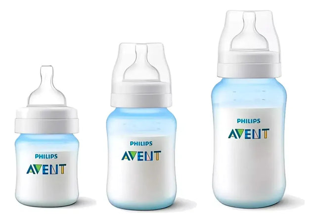 NUEVA! ANTI-COLIC SET TRIPLE PACK BLU