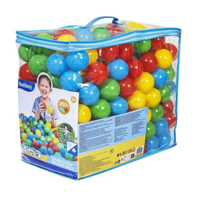 Pack 250 Pelotas Plasticas 6,5 Cm