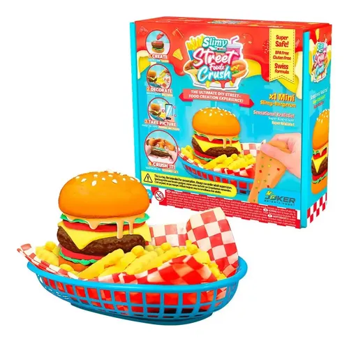 SLIMY DIY STREET FOOD CRUSH MINI - BURGER