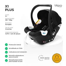 Silla de auto  x1 Plus +  negro - Compatible con base isofix X1 Plus, ECE R129