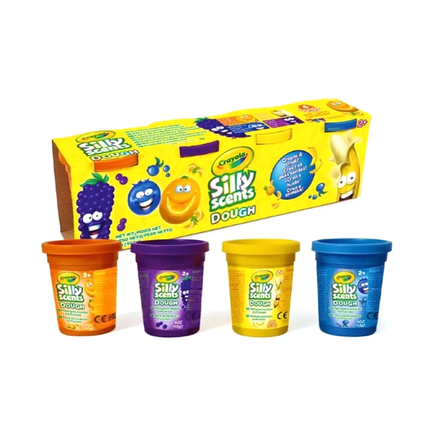 CRAYOLA SILLY SCENTS 4oz SCENT DOUGH - 4PCS IN COLOR BOX