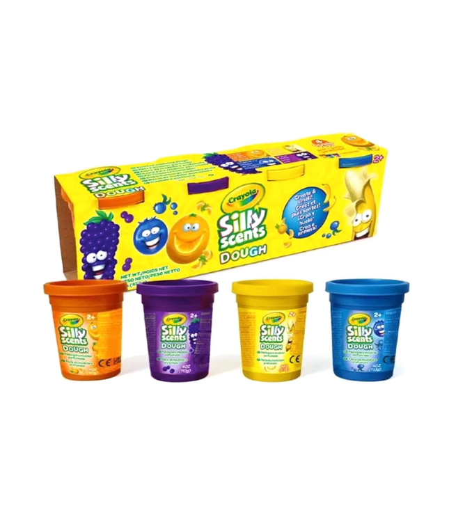 CRAYOLA SILLY SCENTS 4oz SCENT DOUGH - 4PCS IN COLOR BOX