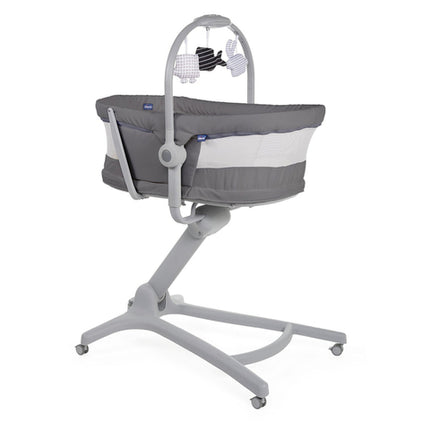 Moises con pedestal Baby Hug 4 en 1 Dark Grey