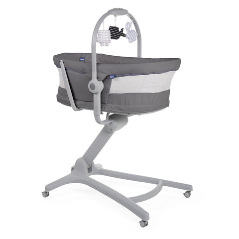 Moises con pedestal Baby Hug 4 en 1 Dark Grey