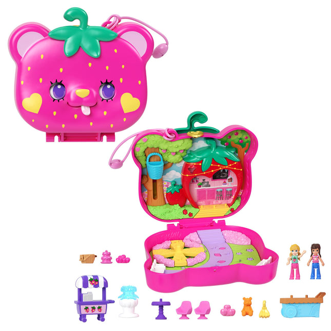 Polly Pocket Set de Juego Estuche de Osito de Fresa