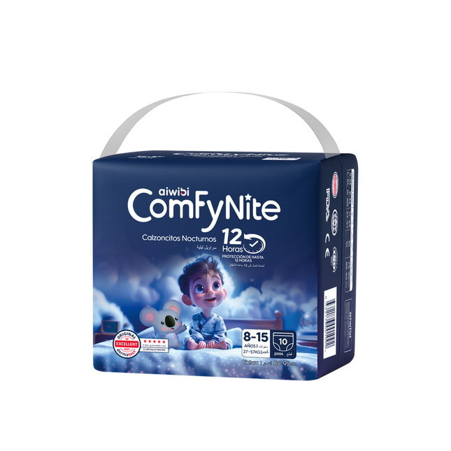 comfynite Calzoncitos para niños de 8 a 15 años L/XL 10UN  27 -57 KG