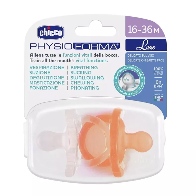 Pack de 2 chupetes Physio soft 16-36 meses EDL nar-gris
