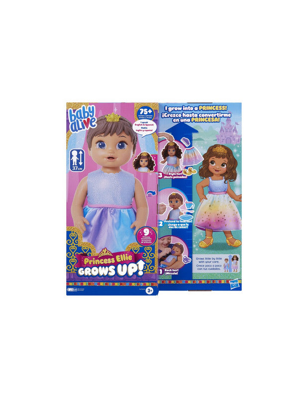 BABY ALIVE PRINCESS ELLIE GROWS UP! - CASTAÑA