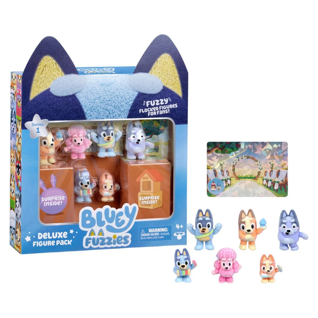 BLUEY FUZZIES DELUXE FIG. PACK