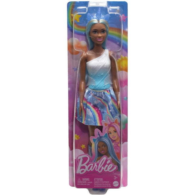 Barbie Fantasía Unicornio Falda de Ensueño Azul