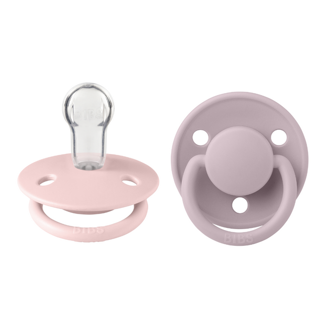 PACK 2 CHUPETES BIBS SILICONA 0-6 MESES BLOSSOM/DUSKY LILAC