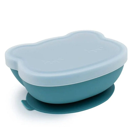 Bowl Oso con ventosa y tapa, Azul oscuro