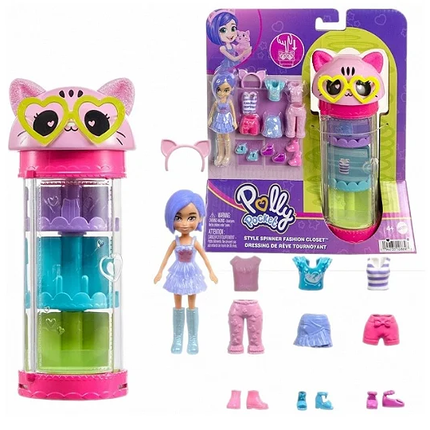 Polly Pocket Set de Juego Tubo de Modas Giratorio