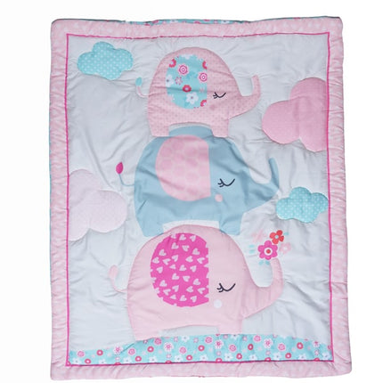 AJUAR DE CUNA 5PZ ROSA