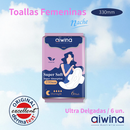 Toalla higienica Aiwina nocturna  6 unidades