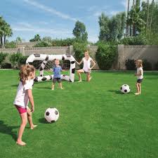 Arco De Futbol Inflable Con 2 Pelotas 213X122 Cm