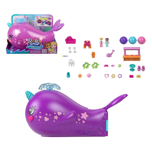 Polly Pocket Set de Juego Narval Magico Bahia Magica