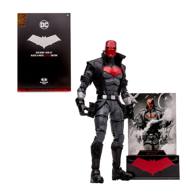 FIGURA DC MULTIVERSE 18 CMS RED HOOD NEW 52 GOLD LABEL DE MC FARLANE
