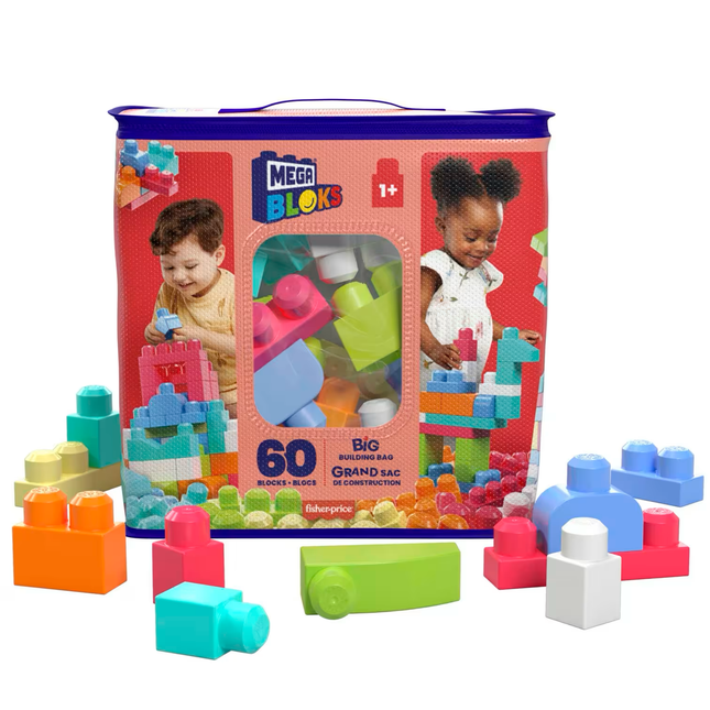 Mega Bloks Bolsa de Construcción 60 piezas color Salsa