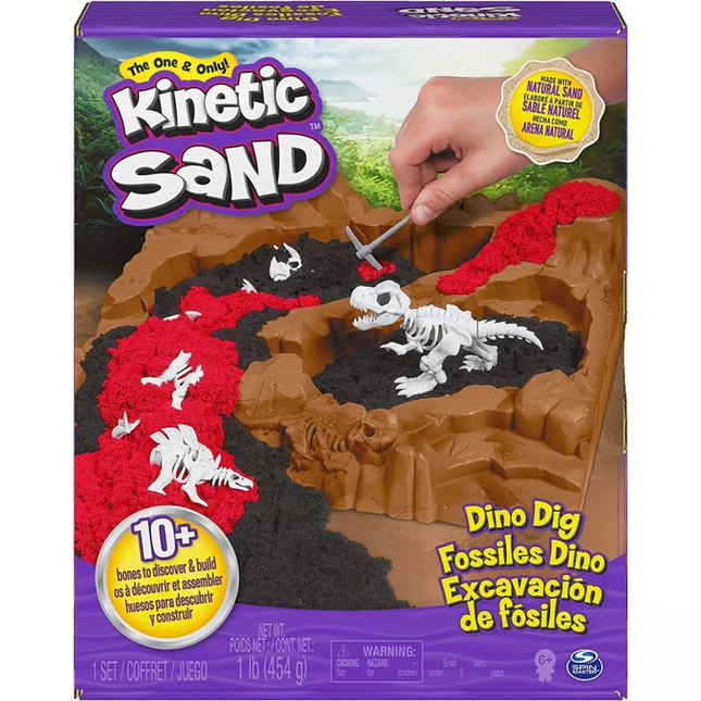 KINETIC SAND EXCAVACIÓN DE FÓSILES