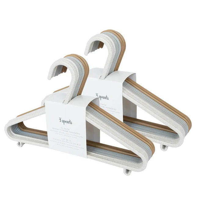 Colgadores ecol—gicos Crema/Gris/Caramelo (Set de 30)