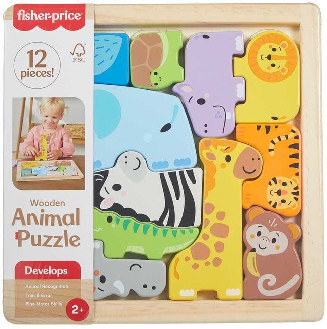 LAT FP WOOD WOODEN ANIMAL PUZZLE