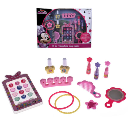 KIT DE MAQUILLAJE CON ACCESORIOS DE BELLEZA MINNIE