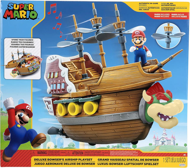 NINTE 2.5 PLAYSET SUPER MARIO BOWSER BARCO DELUXE Y SONIDO