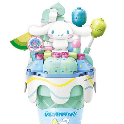 Playset cinnamoroll cono de helado Bloques de Construcción 153 pcs