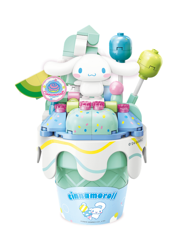 Playset cinnamoroll cono de helado Bloques de Construcción 153 pcs