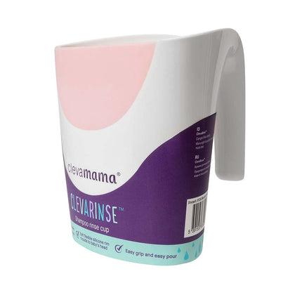 ClevaRinse™ Shampoo Rinse Cup - Pink 500ML - Jarro para baño con borde de silicona